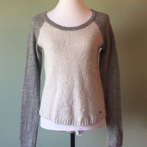 Gray two tone sweater Hollister medium